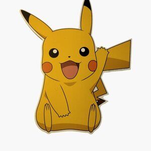 Pikachu Wall Decor 10x12 Inch Official Pokemon Nintendo Creature Game Freak 2023
